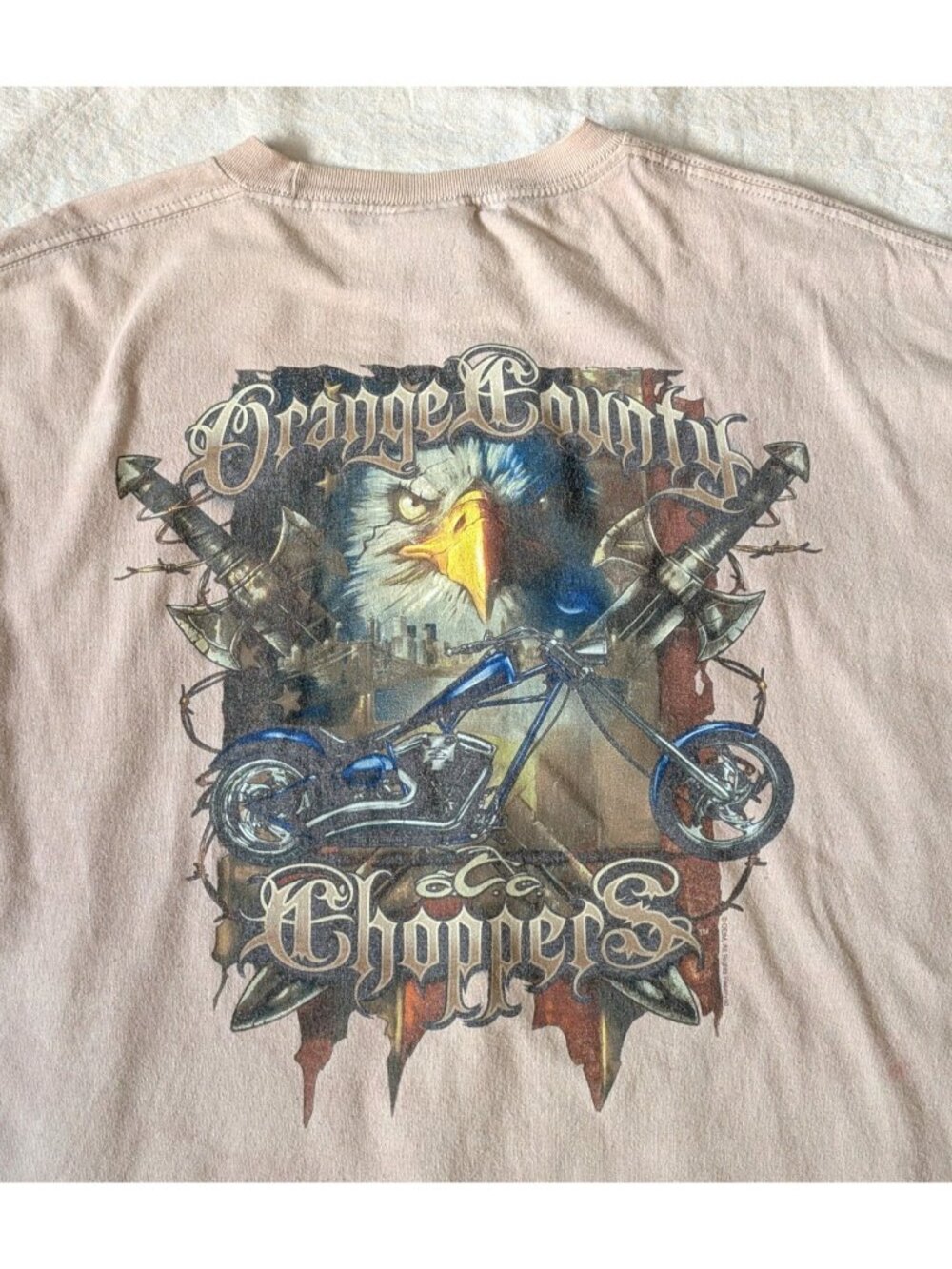 Vintage Orange County Choppers Y2K Biker Long Sleeve Tee Grunge Punk Skate XXL